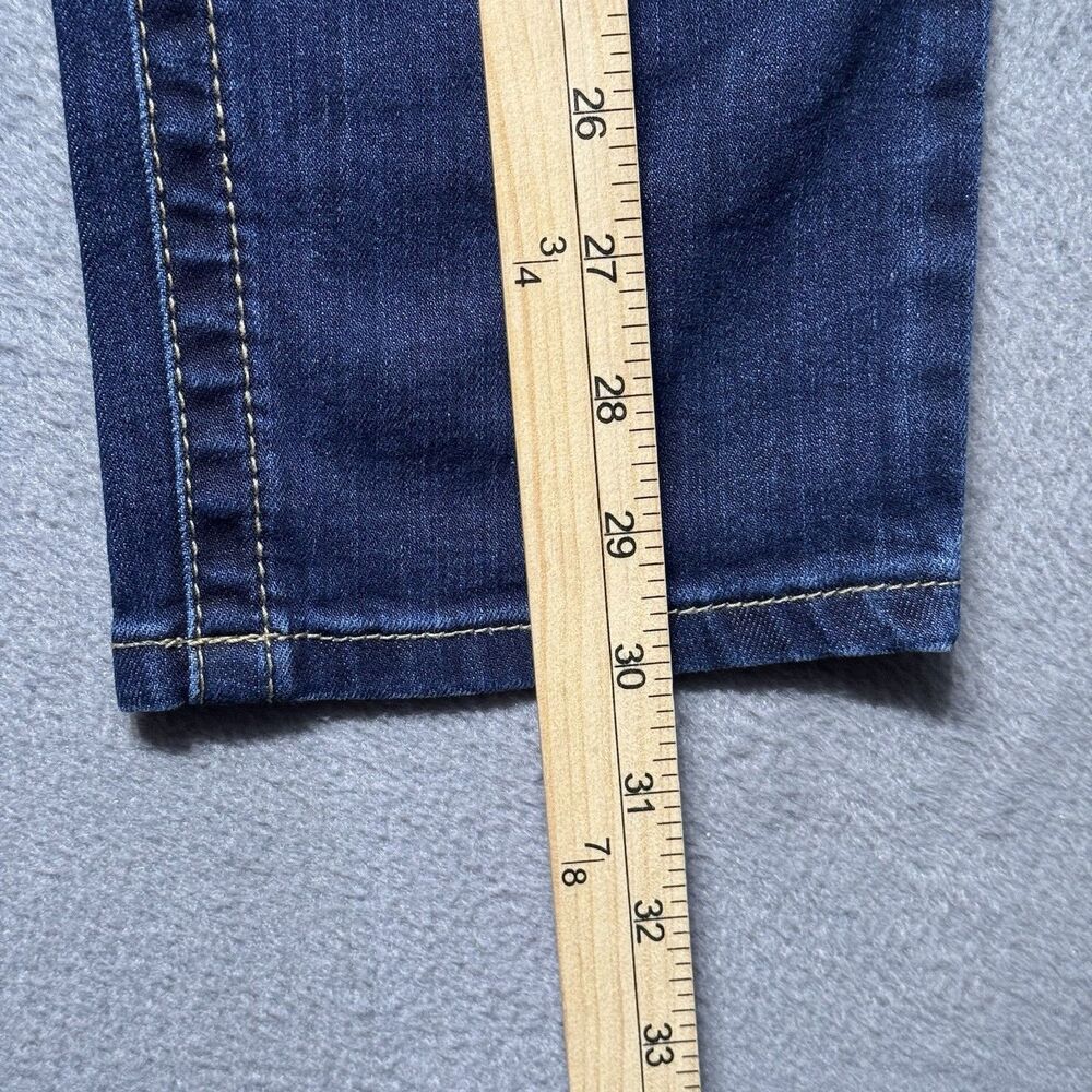Seven7 Womens 16 High Rise Skinny Jeans Blue Dark Wash Stretch Tummyless EUC - Picture 12 of 14